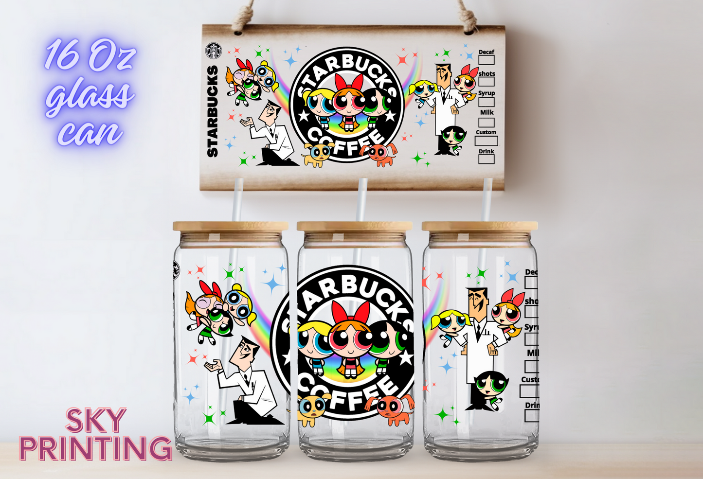 16 oz glass cup