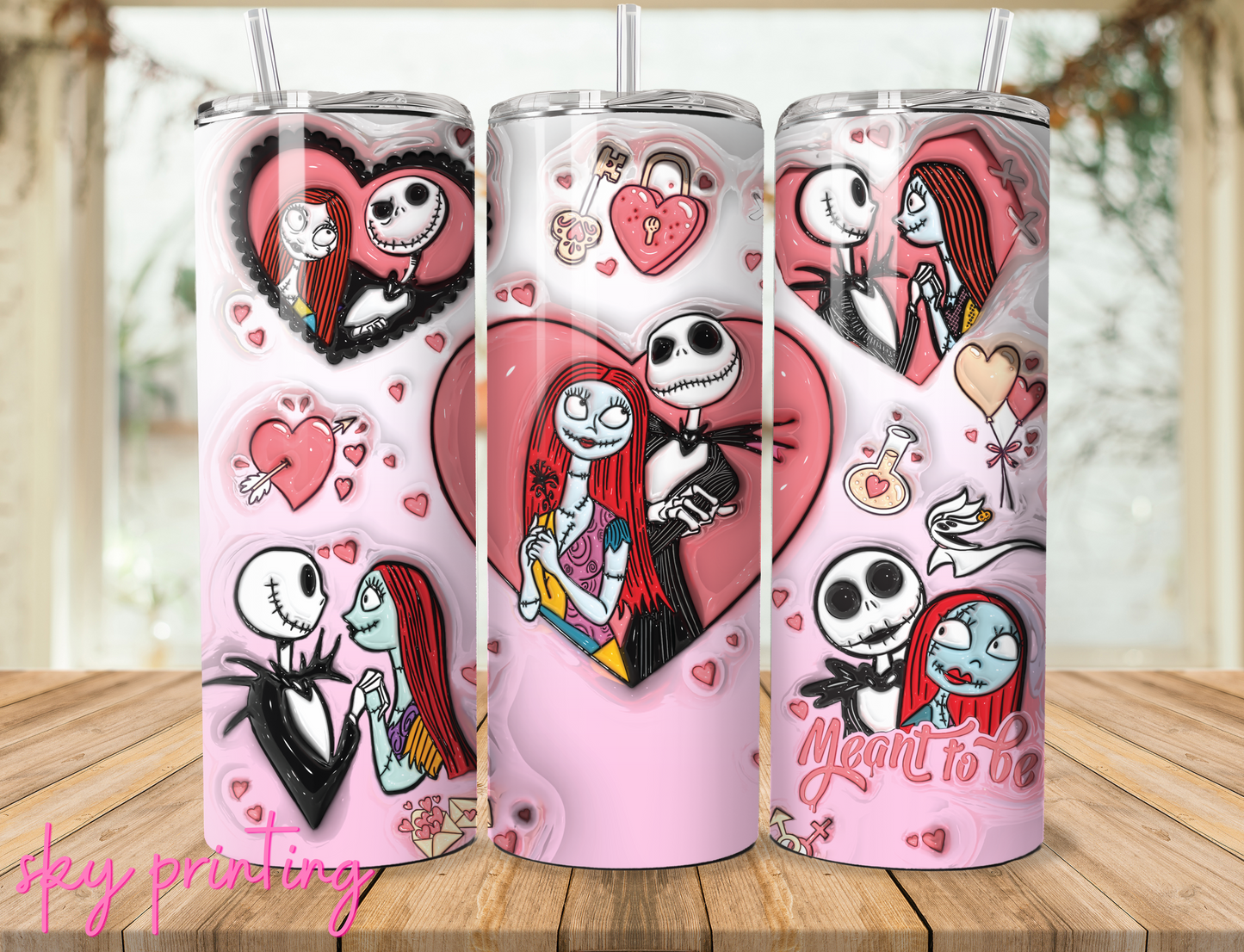 20 oz steel tumbler with plastic straw