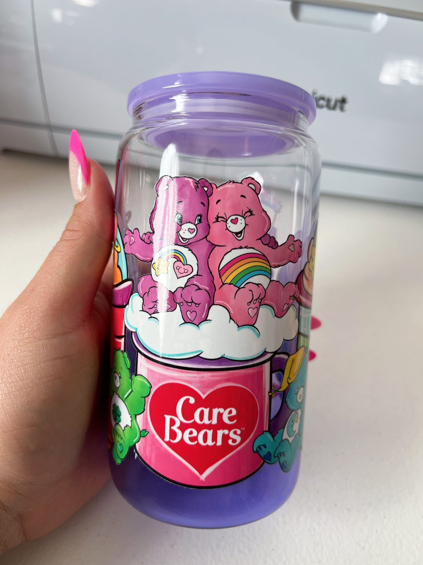 16 oz gradient jelly glass