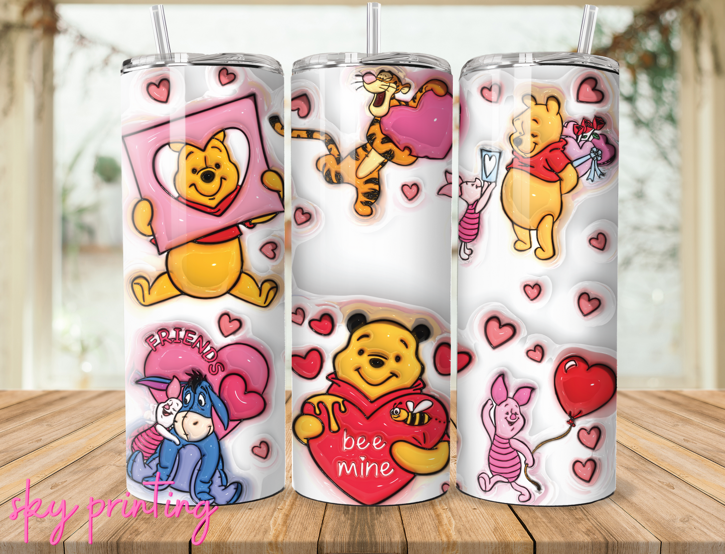 20 oz steel tumbler with plastic straw