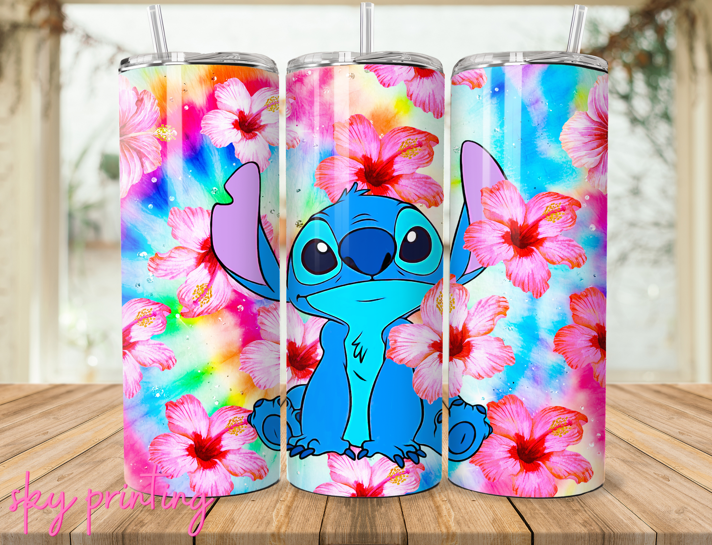 20 oz tumbler with stitch image