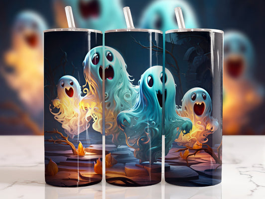20 oz tumbler with Halloween image