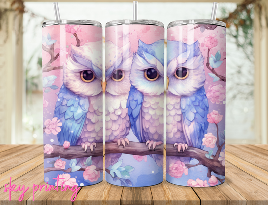 20 oz tumbler with owl image