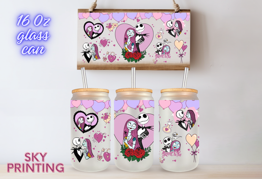 16 oz glass cup with bamboo lid and plastic straw