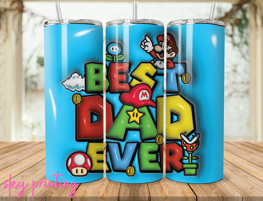 20 oz tumbler, Best Dad image