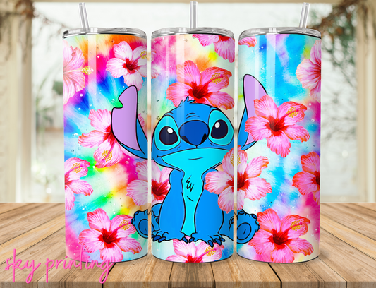 20 oz tumbler with stitch image